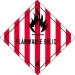 4 X 4 - Flammable Solid - 4 Labels 500/Roll - DL5130