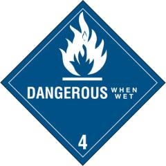 D.O.T Labels - Hazard Class 2 - 4 