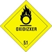 4 X 4 - Oxidizer - 5.1 Labels 500/Roll - DL5160