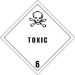 4 X 4 - Toxic - 6 Labels 500/Roll - DL5181
