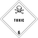 4 X 4 - Toxic - 6 Labels 500/Roll - DL5181