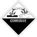 4 X 4 - Corrosive Labels 500/Roll - DL5750