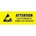 3/8 X 1-1/4 - Electrostatic Sensistive Devices Labels 500/Roll - DL9020