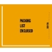 8-1/2 X 10 - Mil-Spec Packing List Enclosed Envelopes 1000/Case - GSA30EL