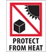 3 X 4 - Protect From Heat Labels 500/Roll - IPM304