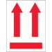 3 X 4 - (Two Up Arrows Over Red) Labels 500/Roll - IPM305