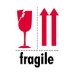 3 X 4 - Fragile Labels 500/Roll - IPM319