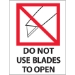3 X 4 - Do Not Use Blades To Open Labels 500/Roll - IPM325