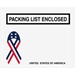 7 X 5-1/2 U.S.A. Packing List Enclosed Envelopes 1000/Case - PL467