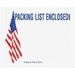 4-1/2 X 5-1/2 U.S.A. Packing List Enclosed Envelopes 1000/Case - PLUSA12