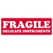 1-1/2 X 4 - Fragile - Delicate Instruments Labels 500/Roll - SCL202R