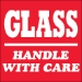 4 X 4 - Glass - Handle With Care Labels 500/Roll - SCL507R