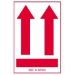 4 X 6 - (Two Red Arrows Over Red Bar) Labels 500/Roll - SCL832