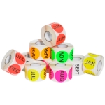 Pre-Printed Inventory Labels - Months of the Year - Circles 