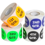 Pre-Printed Inventory Labels - Quarters 