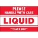 2 x 3 - Please Handle With Care - Liquid - Thank You Labels 500/Roll - DL1059