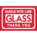 2 x 3 - Glass - Handle With Care - Thank You Labels 500/Roll - DL1062
