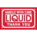 3 x 5 - Handle With Care - Liquid - Thank You Labels 500/Roll - DL1064