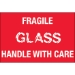 2 x 3 - Fragile - Glass - Handle With Care Labels 500/Roll - DL1066