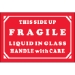 2 x 3 - Fragile - Liquid In Glass - Handle With Care Labels 500/Roll - DL1068