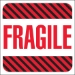 4 x 4 - Fragile Labels 500/Roll - DL1069