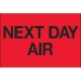 2 x 3 - Next Day Air (Fluorescent Red) Labels 500/Roll - DL1072
