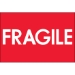 2 x 3 - Fragile (High Gloss) Labels 500/Roll - DL1081