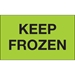 3 x 5 - Keep Frozen (Fluorescent Green) Labels 500/Roll - DL1114