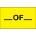 3 x 5 - __ Of __ (Fluorescent Yellow) Labels 500/Roll - DL1117