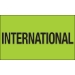 3 x 5 - International (Fluorescent Green) Labels 500/Roll - DL1118