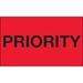 3 x 5 - Priority (Fluorescent Red) Labels 500/Roll - DL1121