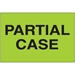 2 x 3 - Partial Case (Fluorescent Green) Labels 500/Roll - DL1124