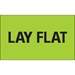 3 x 5 - Lay Flat (Fluorescent Green) Labels 500/Roll - DL1127