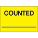 2 x 3 - Counted ___ (Fluorescent Yellow) Labels 500/Roll - DL1128