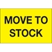 2 x 3 - Move To Stock (Fluorescent Yellow) Labels 500/Roll - DL1133