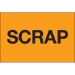 2 x 3 - Scrap (Fluorescent Orange) Labels 500/Roll - DL1137