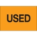 2 x 3 - Used (Fluorescent Orange) Labels 500/Roll - DL1141
