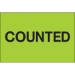 2 x 3 - Counted (Fluorescent Green) Labels 500/Roll - DL1142