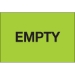 2 x 3 - Empty (Fluorescent Green) Labels 500/Roll - DL1145