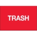2 x 3 - Trash (Fluorescent Red) Labels 500 Roll - DL1149