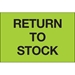 2 x 3 - Return To Stock (Fluorescent Green) Labels 500/Roll - DL1151