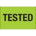 1 1/4 x 2 - Tested (Fluorescent Green) Labels 500/Roll - DL1159
