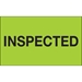 3 x 5 - Inspected (Fluorescent Green) Labels 500/Roll - DL1164