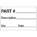 1 1/4 x 2 - Part# - Description - Qty - Date Labels 500/Roll - DL1183