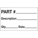 3 x 5 - Part # - Description - Qty - Date Labels 500/Roll - DL1184