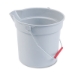 10 Qrt Brute Round Utility Pail Plastic 10 1/2" x 10 1/4" Gray 1/Ea - RC-2963-GR