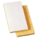 Fine White Backed Yellow Scrubber Sponge, 20/Cs - AD-A063