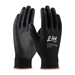 Small G-Tek Onx, Black Urethane Coated Palm & Fingers On Black Seamless Knit Nylon Dz - 33-B125/S