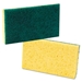 Medium Duty Scrubbing Sponge Yellow/Green, 20/Cs - AD-A3074