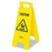 Multilingual "Caution" Floor Sign Plastic 11" x 1 1/2" x 26" Bright Yellow 1/Ea - RC-6112-77